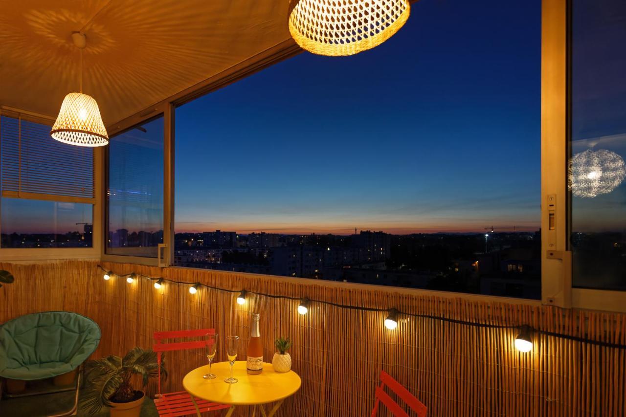 Smile Home-Nid Panoramique Vue Wow ! Spadeco - Loungezen - Terrasse Ensoleillee - Arrivee Autonome - Netflix - Emplacement Ideal - Lumineux - Renove A Neuf - Wifi Fibre - Montpellier Dış mekan fotoğraf
