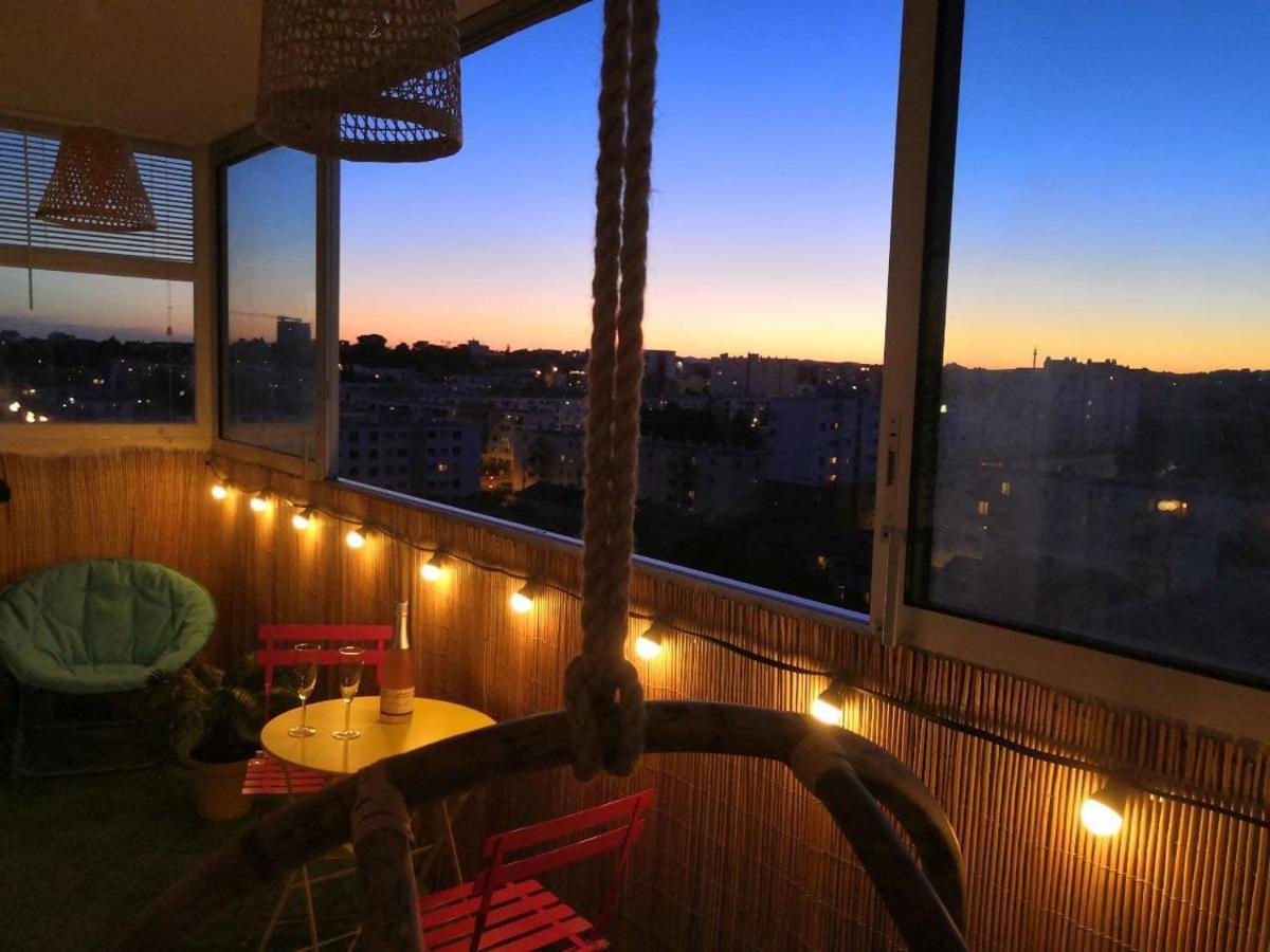 Smile Home-Nid Panoramique Vue Wow ! Spadeco - Loungezen - Terrasse Ensoleillee - Arrivee Autonome - Netflix - Emplacement Ideal - Lumineux - Renove A Neuf - Wifi Fibre - Montpellier Dış mekan fotoğraf